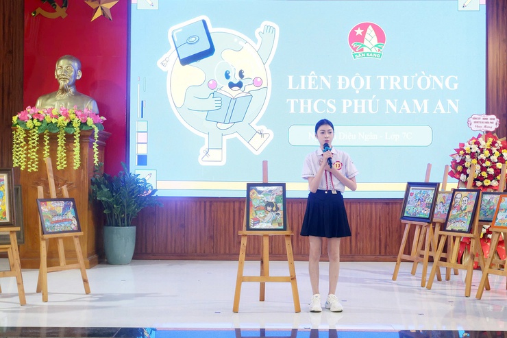 Lễ kỷ niệm 85 năm Ngày thành lập Đội và chung khảo Hội thi Vẽ tranh "Thiếu nhi Hoà Phú - Vững bước tiến vào kỷ nguyên mới"- Ảnh 22.