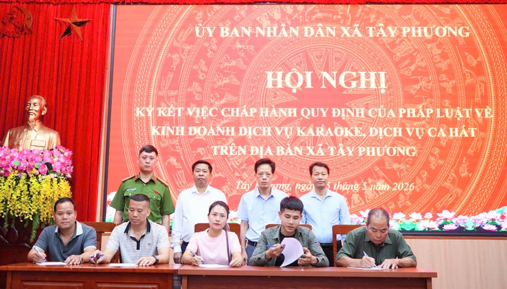 Tây Phương tăng cường quản lý hoạt động kinh doanh karaoke, dịch vụ ca hát- Ảnh 6.