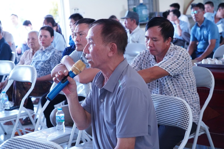 Phường Chương Mỹ vận động, đối thoại, tiếp thu ý kiến về phương án bồi thường, hỗ trợ, tái định cư dự án nâng cấp Quốc lộ 6 tại TDP Cao Sơn- Ảnh 6.