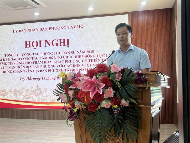 Ban Chỉ huy Quân sự phường Tây Hồ: Nòng cốt trong hiệp đồng và thực thi nhiệm vụ Phòng thủ dân sự năm 2026- Ảnh 6.