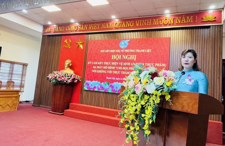 Hội LHPN phường Thanh Liệt: Ký cam kết thực hiện vệ sinh an toàn thực phẩm- Ảnh 7.
