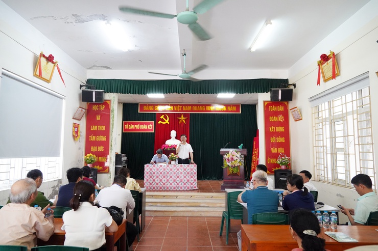 Phường Chương Mỹ đối thoại về phương án bồi thường, hỗ trợ, tái định cư dự án Quốc lộ 6 tại TDP Đoàn Kết- Ảnh 2.