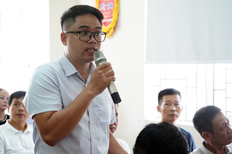 Phường Chương Mỹ đối thoại về phương án bồi thường, hỗ trợ, tái định cư dự án Quốc lộ 6 tại TDP Đoàn Kết- Ảnh 4.