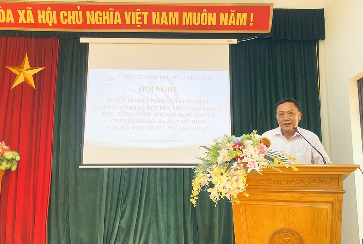 Hội Liên hiệp Phụ nữ xã Phúc Lộc tổ chức tập huấn nghiệp vụ công tác Hội và ra mắt mô hình "Chi hội số", "Tổ phụ nữ số"- Ảnh 1.