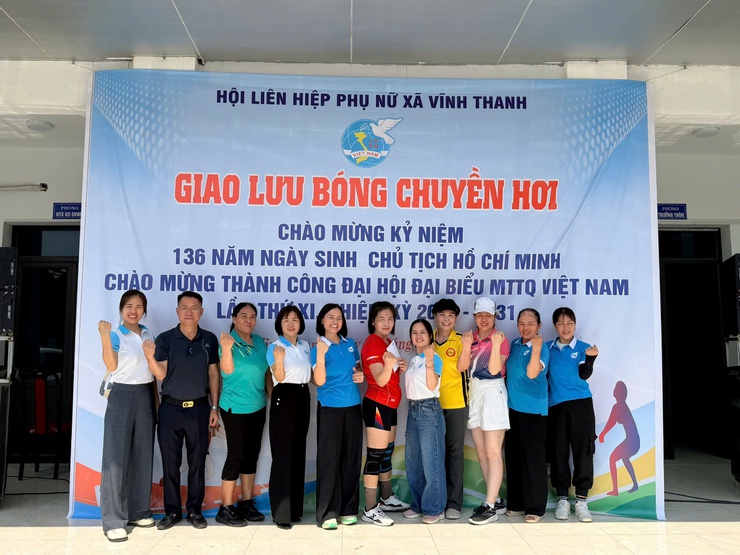 SÔI NỔI GIẢI THI ĐẤU BÓNG CHUYỀN HƠI NỮ XÃ VĨNH THANH NĂM 2026- Ảnh 11.