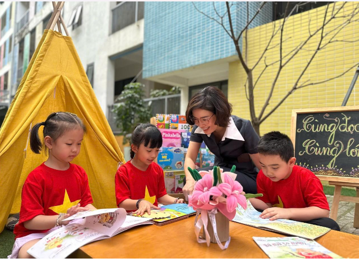 Trường Mầm non Chu Văn An tổ chức thành công "Global Kids Day - Ngày hội sách và rung chuông vàng 2026"- Ảnh 4.