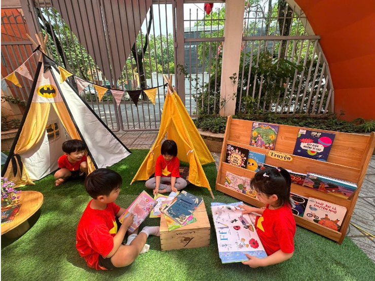 Trường Mầm non Chu Văn An tổ chức thành công "Global Kids Day - Ngày hội sách và rung chuông vàng 2026"- Ảnh 7.