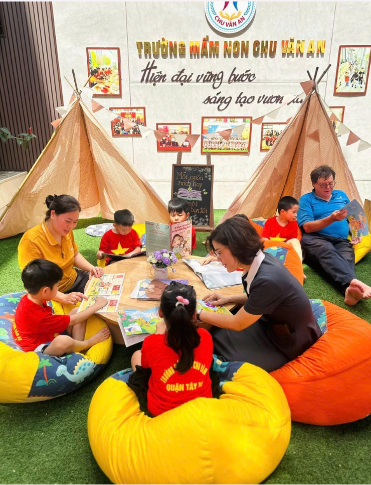 Trường Mầm non Chu Văn An tổ chức thành công "Global Kids Day - Ngày hội sách và rung chuông vàng 2026"- Ảnh 8.