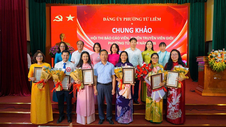 Phường Từ Liêm tổ chức chung khảo Hội thi báo cáo viên, tuyên truyền viên giỏi- Ảnh 5.