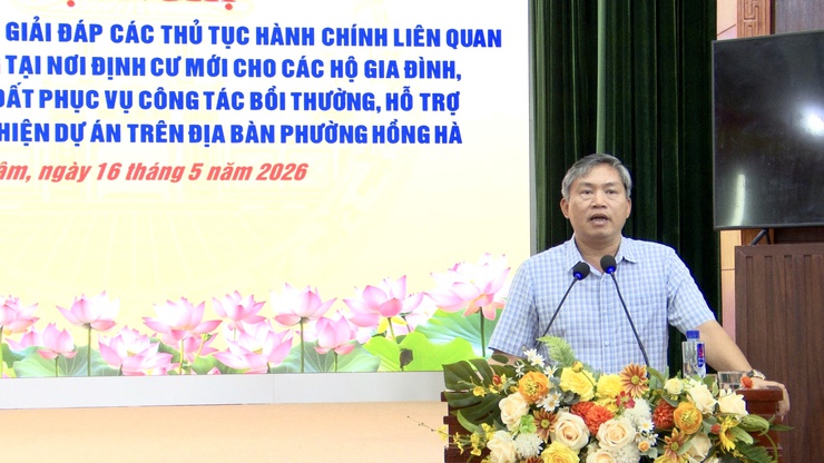 Xã Thư Lâm phối hợp tổ chức hội nghị hướng dẫn thủ tục hành chính cho các hộ tái định cư phường Hồng Hà- Ảnh 14.