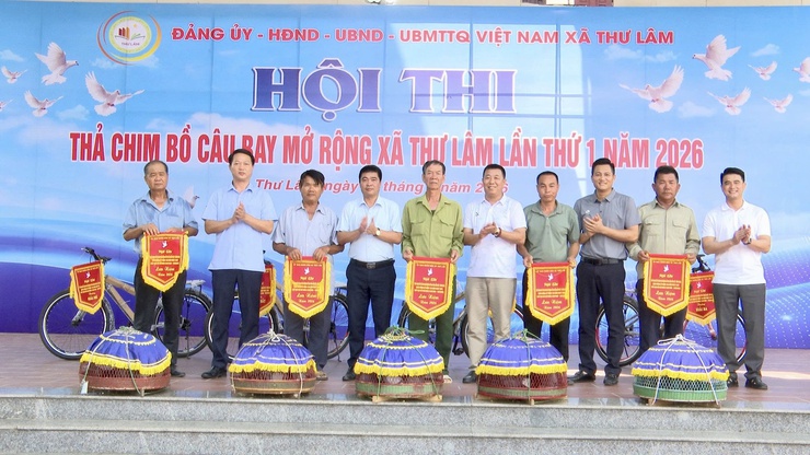 UBND XÃ THƯ LÂM TỔ CHỨC “HỘI THI THẢ CHIM BỒ CÂU BAY MỞ RỘNG XÃ THƯ LÂM LẦN THỨ I NĂM 2026”
- Ảnh 7.