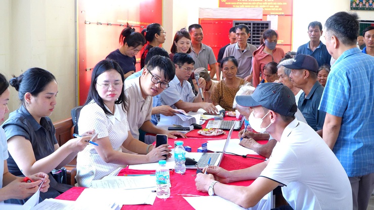 95 hộ dân thôn Tiên Văn được chi trả bồi thường GPMB dự án Khu đô thị thể thao Quốc tế Hà Nội- Ảnh 1.