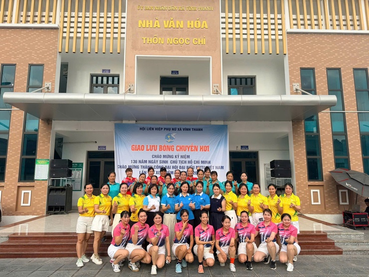SÔI NỔI GIẢI THI ĐẤU BÓNG CHUYỀN HƠI NỮ XÃ VĨNH THANH NĂM 2026- Ảnh 12.