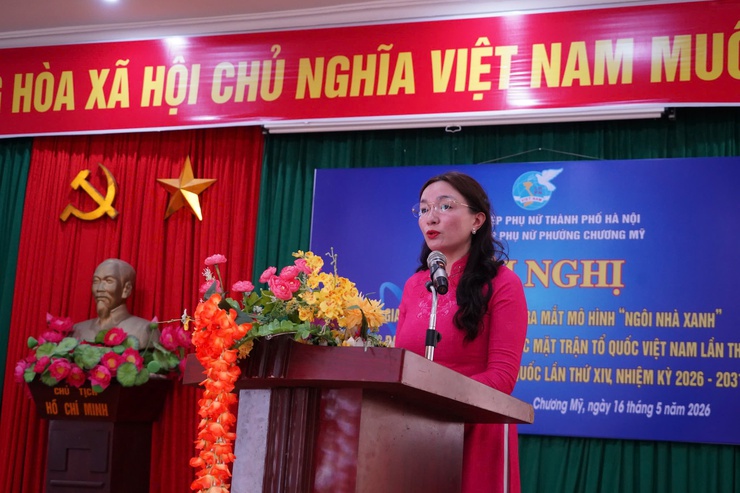 Hội LHPN phường Chương Mỹ bàn giao tuyến đường hoa, ra mắt mô hình “Ngôi nhà xanh”- Ảnh 3.
