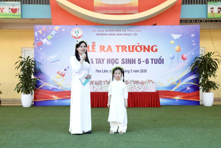 TRƯỜNG MẦM NON NGỌC LÔI TỔ CHỨC LỄ RA TRƯỜNG CHO HỌC SINH KHỐI MẪU GIÁO LỚN- Ảnh 28.