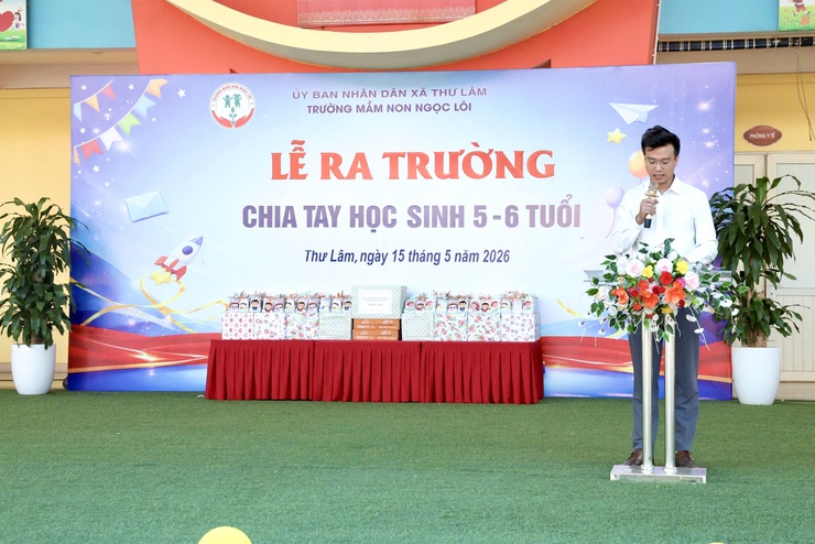 TRƯỜNG MẦM NON NGỌC LÔI TỔ CHỨC LỄ RA TRƯỜNG CHO HỌC SINH KHỐI MẪU GIÁO LỚN- Ảnh 26.