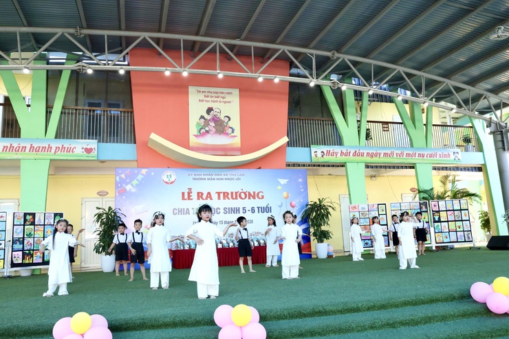 TRƯỜNG MẦM NON NGỌC LÔI TỔ CHỨC LỄ RA TRƯỜNG CHO HỌC SINH KHỐI MẪU GIÁO LỚN- Ảnh 10.
