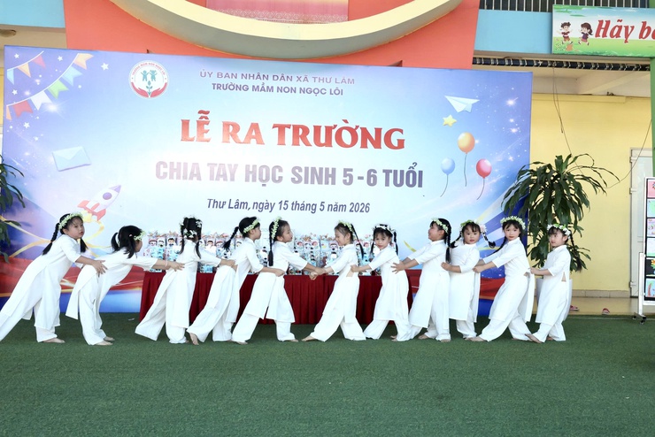 TRƯỜNG MẦM NON NGỌC LÔI TỔ CHỨC LỄ RA TRƯỜNG CHO HỌC SINH KHỐI MẪU GIÁO LỚN- Ảnh 12.
