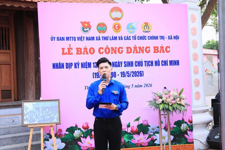 UỶ BAN MTTQ VÀ CÁC TỔ CHỨC CHÍNH TRỊ - XÃ HỘI XÃ THƯ LÂM TỔ CHỨC LỄ BÁO CÔNG DÂNG BÁC- Ảnh 18.