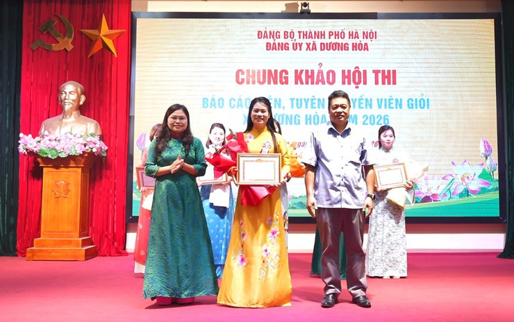 Chung Khảo Hội thi báo cáo viên, tuyên truyền viên giỏi xã Dương Hoà năm 2026- Ảnh 11.