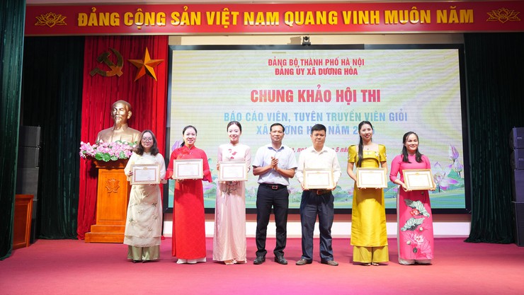 Chung Khảo Hội thi báo cáo viên, tuyên truyền viên giỏi xã Dương Hoà năm 2026- Ảnh 12.