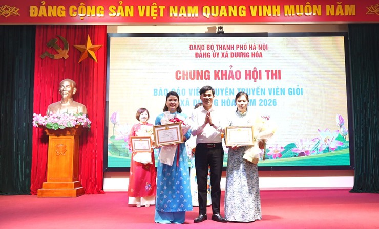 Chung Khảo Hội thi báo cáo viên, tuyên truyền viên giỏi xã Dương Hoà năm 2026- Ảnh 10.