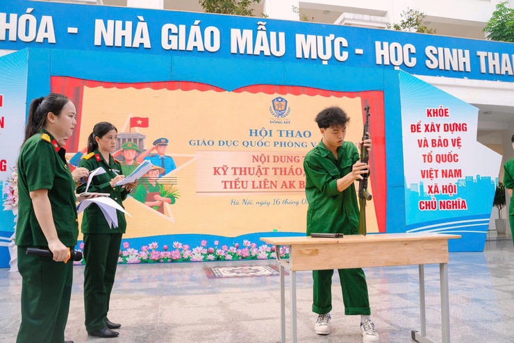 THPT Đông Mỹ sôi nổi Hội thao Giáo dục Quốc phòng và An ninh năm học 2025 – 2026- Ảnh 5.