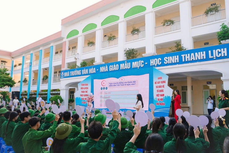 THPT Đông Mỹ sôi nổi Hội thao Giáo dục Quốc phòng và An ninh năm học 2025 – 2026- Ảnh 9.