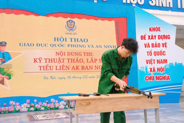 THPT Đông Mỹ sôi nổi Hội thao Giáo dục Quốc phòng và An ninh năm học 2025 – 2026- Ảnh 4.