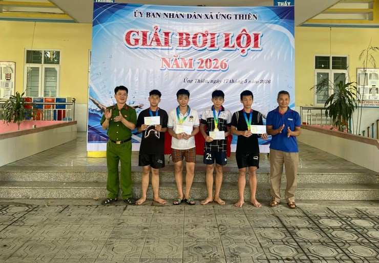XÃ ỨNG THIÊN TỔ CHỨC GIẢI BƠI LỘI CHO HỌC SINH LỨA TUỔI THIẾU NIÊN VÀ NHI ĐỒNG NĂM 2026- Ảnh 6.