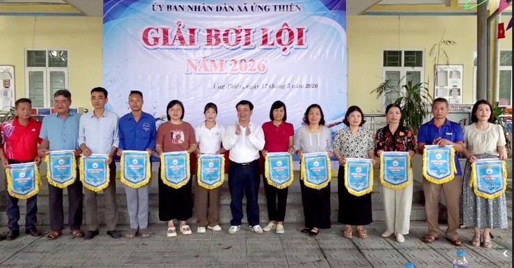 XÃ ỨNG THIÊN TỔ CHỨC GIẢI BƠI LỘI CHO HỌC SINH LỨA TUỔI THIẾU NIÊN VÀ NHI ĐỒNG NĂM 2026- Ảnh 1.