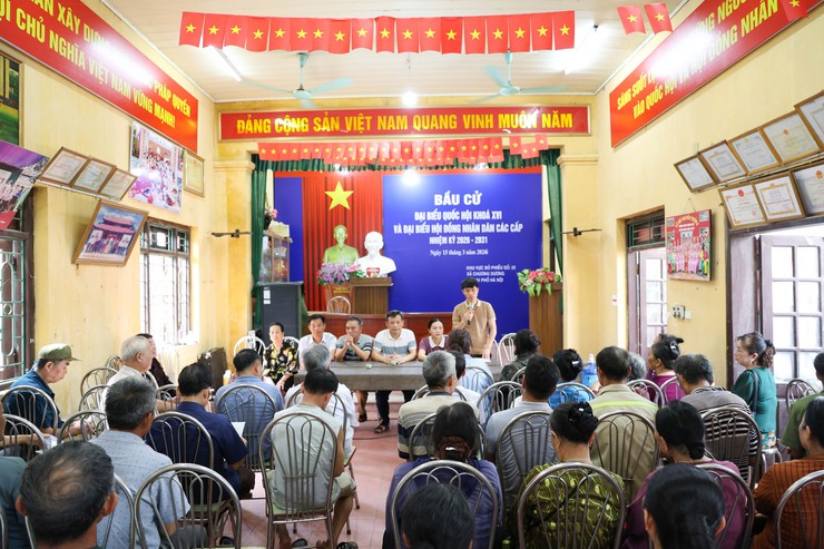 Xã Chương Dương công khai thu hồi đất thực hiện Dự án Khu đô thị Thể thao Olympic tại thôn Vĩnh Lộc- Ảnh 1.