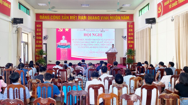 Trần Phú: tổ chức hội nghị quán triệt, tuyên truyền, tập huấn  nâng cao nhận thức số, năng lực số- Ảnh 4.