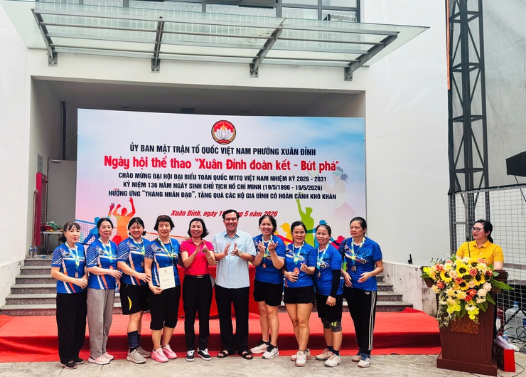 “Xuân Đỉnh đoàn kết – bứt phá”: Sôi nổi Ngày hội thể thao chào mừng Đại hội MTTQ Việt Nam- Ảnh 6.