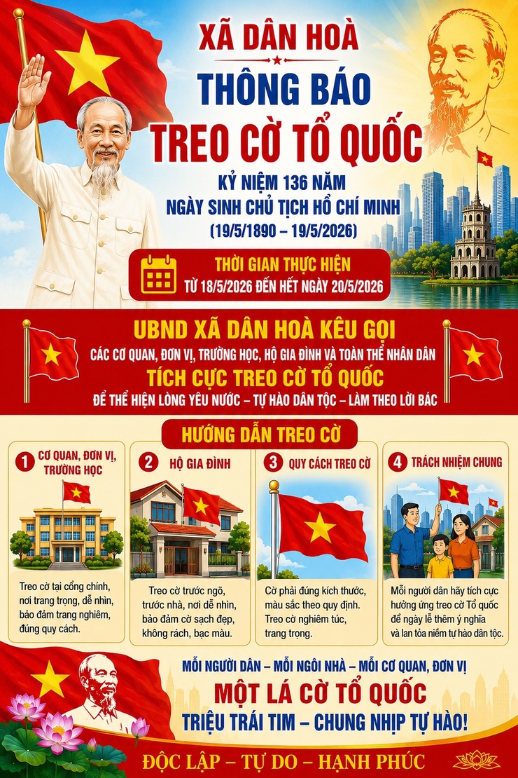 XÃ DÂN HOÀ THÔNG BÁO
- Ảnh 1.