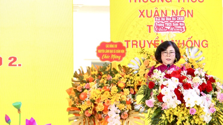 TRƯỜNG THCS XUÂN NỘN LONG TRỌNG TỔ CHỨC LỄ KỶ NIỆM 60 NĂM THÀNH LẬP TRƯỜNG VÀ ĐÓN NHẬN BẰNG CÔNG NHẬN TRƯỜNG ĐẠT CHUẨN QUỐC GIA MỨC ĐỘ 2- Ảnh 13.