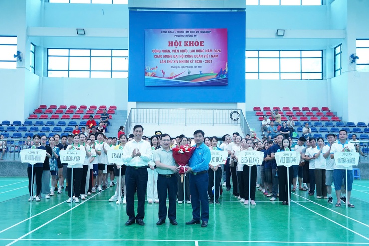 Sôi nổi Hội khỏe Công nhân, viên chức, người lao động phường Chương Mỹ năm 2026- Ảnh 3.