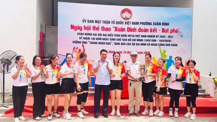 “Xuân Đỉnh đoàn kết – bứt phá”: Sôi nổi Ngày hội thể thao chào mừng Đại hội MTTQ Việt Nam- Ảnh 5.