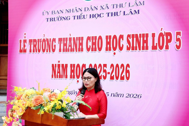 TRƯỜNG TIỂU HỌC THƯ LÂM LONG TRỌNG TỔ CHỨC “LỄ TRƯỞNG THÀNH CHO HỌC SINH LỚP 5 NIÊN KHÓA 2021 – 2026” TẠI NHÀ LƯU NIỆM BÁC HỒ THÔN LỖ KHÊ.- Ảnh 15.