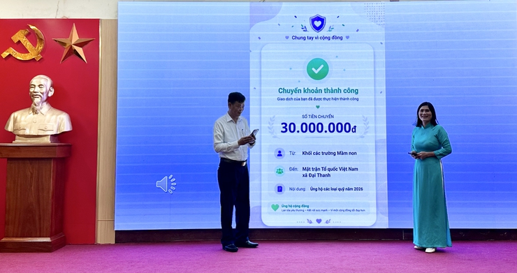 HỘI NGHỊ TRIỂN KHAI KẾ HOẠCH THU ỦNG HỘ CÁC LOẠI QUỸ TRÊN ĐỊA BÀN XÃ ĐẠI THANH NĂM 2026- Ảnh 12.