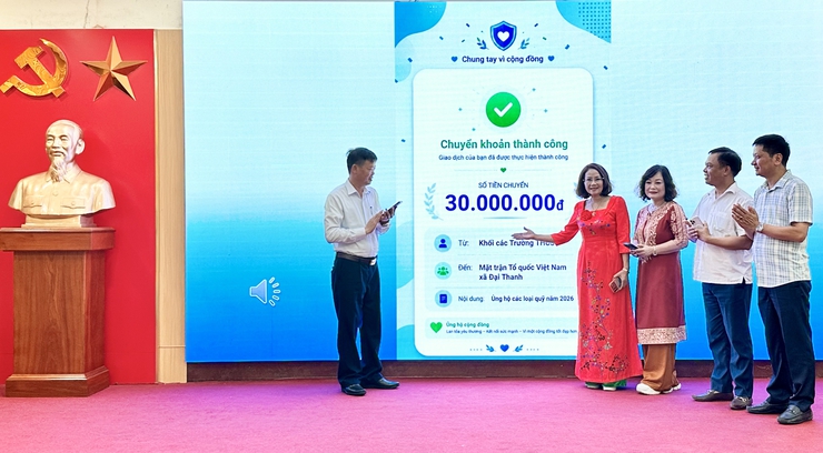 HỘI NGHỊ TRIỂN KHAI KẾ HOẠCH THU ỦNG HỘ CÁC LOẠI QUỸ TRÊN ĐỊA BÀN XÃ ĐẠI THANH NĂM 2026- Ảnh 14.