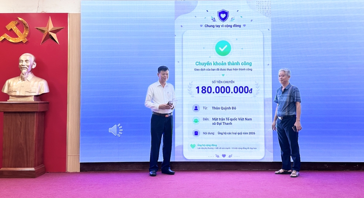 HỘI NGHỊ TRIỂN KHAI KẾ HOẠCH THU ỦNG HỘ CÁC LOẠI QUỸ TRÊN ĐỊA BÀN XÃ ĐẠI THANH NĂM 2026- Ảnh 15.