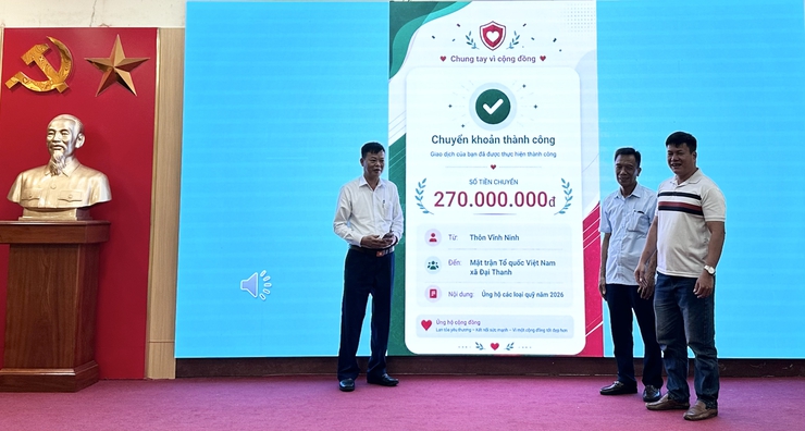 HỘI NGHỊ TRIỂN KHAI KẾ HOẠCH THU ỦNG HỘ CÁC LOẠI QUỸ TRÊN ĐỊA BÀN XÃ ĐẠI THANH NĂM 2026- Ảnh 19.