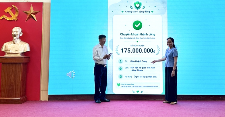 HỘI NGHỊ TRIỂN KHAI KẾ HOẠCH THU ỦNG HỘ CÁC LOẠI QUỸ TRÊN ĐỊA BÀN XÃ ĐẠI THANH NĂM 2026- Ảnh 16.