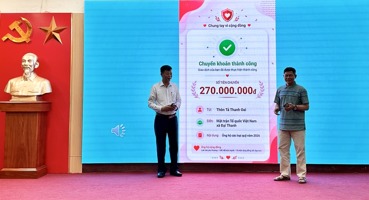 HỘI NGHỊ TRIỂN KHAI KẾ HOẠCH THU ỦNG HỘ CÁC LOẠI QUỸ TRÊN ĐỊA BÀN XÃ ĐẠI THANH NĂM 2026- Ảnh 18.