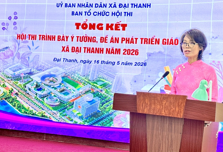 Tổng kết Hội thi "Viết và trình bày Đề án phát triển giáo dục" xã Đại Thanh năm 2026- Ảnh 10.