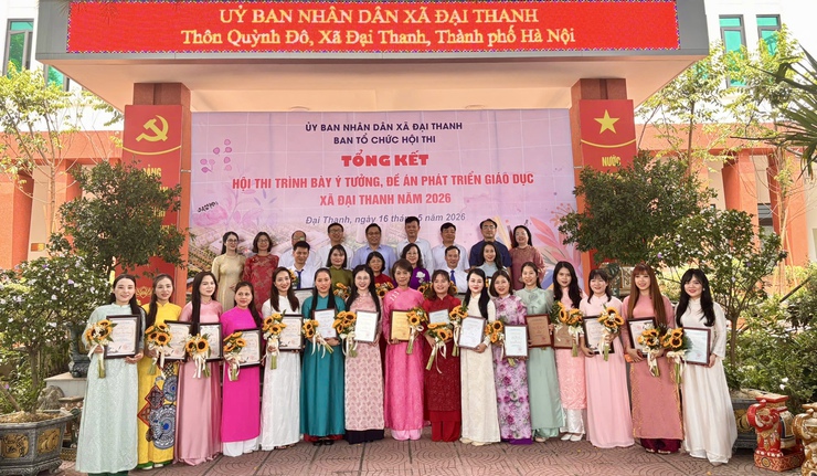 Tổng kết Hội thi "Viết và trình bày Đề án phát triển giáo dục" xã Đại Thanh năm 2026- Ảnh 18.