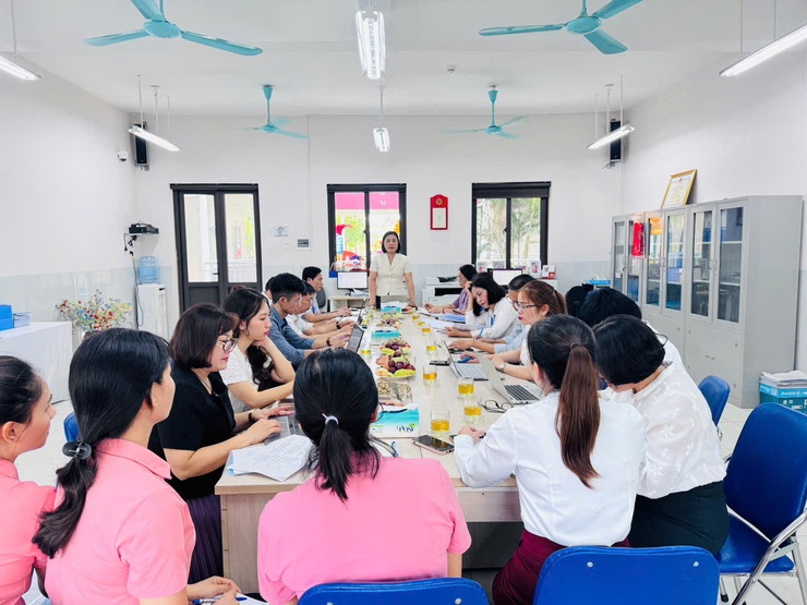 Hội đồng nhân dân phường Long Biên giám sát công tác giáo dục tại Trường Mầm non Hoa Anh Đào- Ảnh 1.