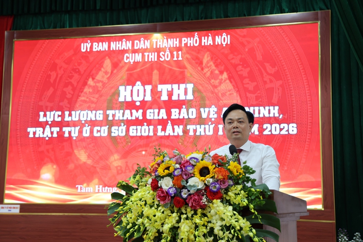 Tỏa sáng hình ảnh lực lượng bảo vệ ANTT cơ sở tại Hội thi Cụm số 11 – Thành phố Hà Nội- Ảnh 5.