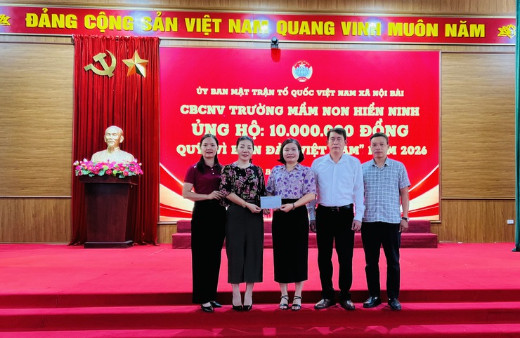 UB MTTQ VIỆT NAM XÃ NỘI BÀI TIẾP NHẬN TRÊN 376 TRIỆU ĐỒNG ỦNG HỘ QUỸ VÌ BIỂN ĐẢO VIỆT NAM NĂM 2026 - Ảnh 1.
